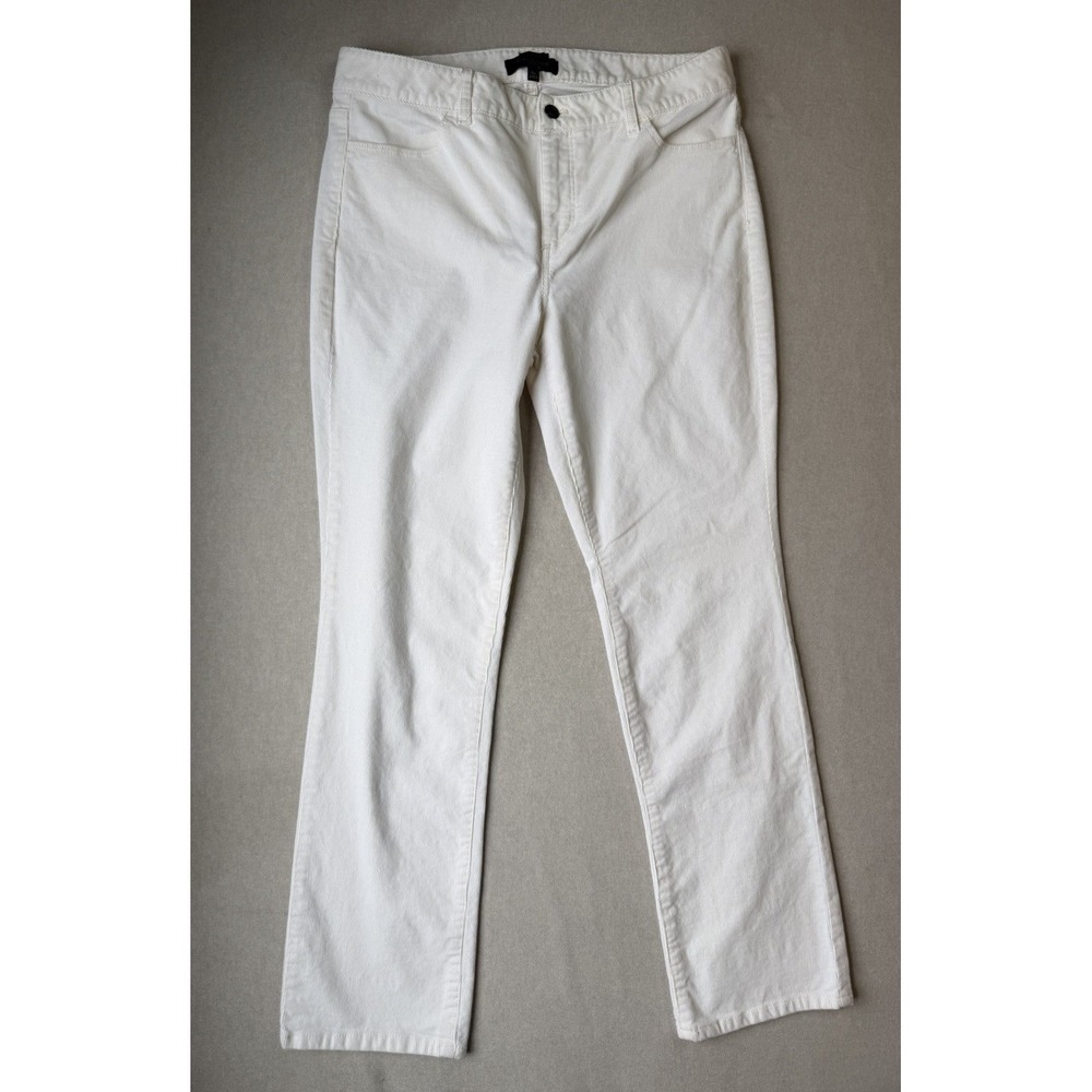 Talbots 10P Heritage Corduroy Pants White Petite Classy Basics Preppy